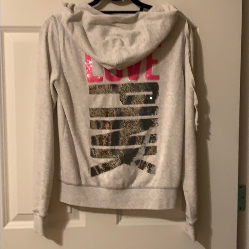 🎉SOLD⭐️Pink Victoria’s Secret Zip Hoody Jacket